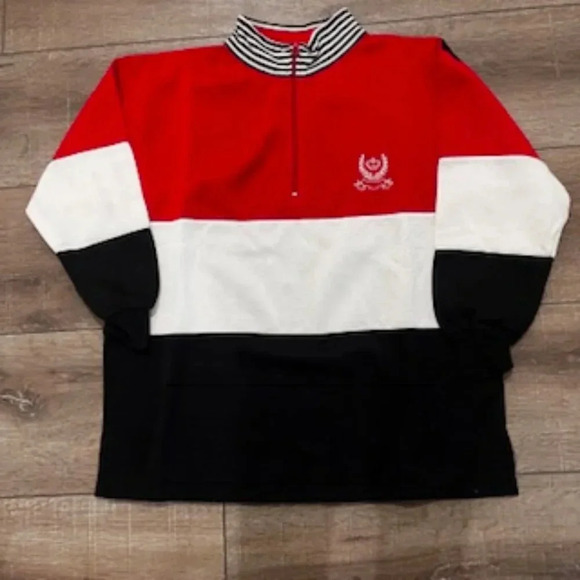 Vintage ECC Quarter Zip Sweatshirt Long Sleeve Knit‎ Women’s Size Medium NWOT - Picture 9 of 10